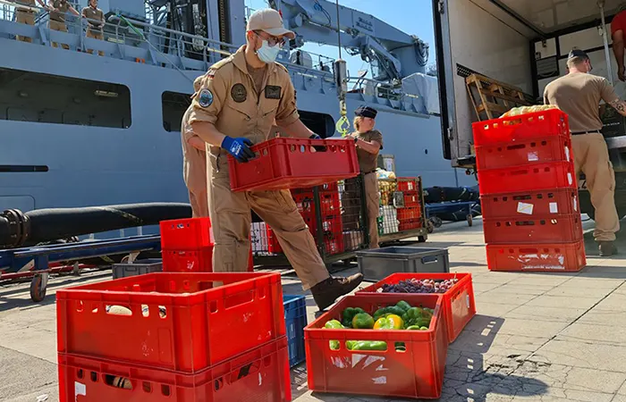 Provisions supplies for ship