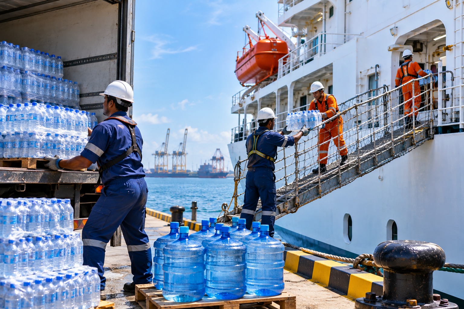 Freshwater supply services for vessels at Sri Lankan ports